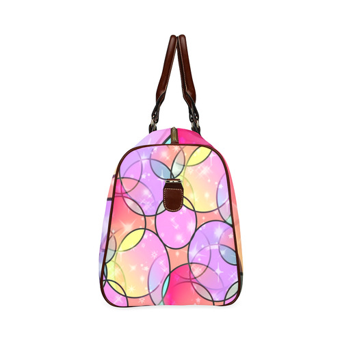 Round Pattern by Popart Lover Waterproof Travel Bag/Large (Model 1639)