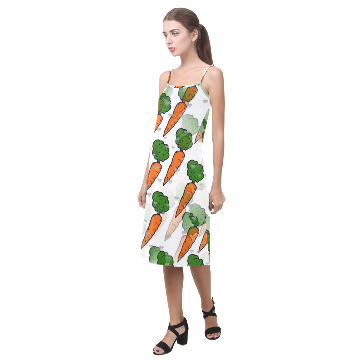 Carrot Popart by NIco Bielow Alcestis Slip Dress (Model D05)