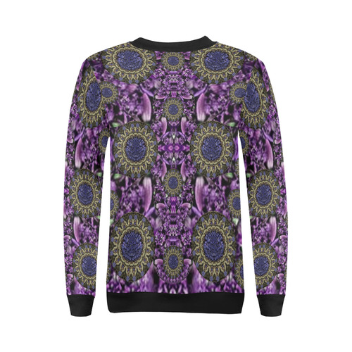 Flowers from paradise in fantasy elegante All Over Print Crewneck Sweatshirt for Women (Model H18)