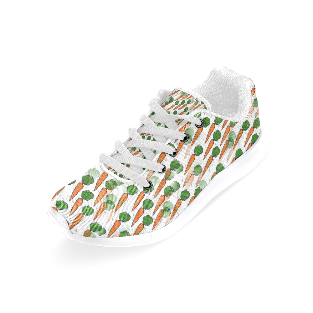 Carrot Popart by NIco Bielow Women's Running Shoes/Large Size (Model 020)