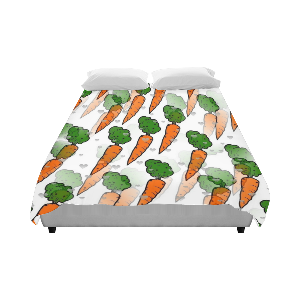 Carrot Popart by NIco Bielow Duvet Cover 86"x70" ( All-over-print)