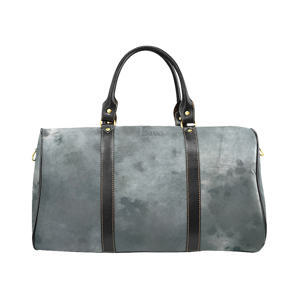 Dark grey letter vintage batik look New Waterproof Travel Bag/Small (Model 1639)