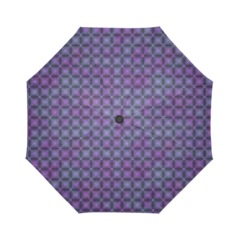 grey&purple Auto-Foldable Umbrella (Model U04)