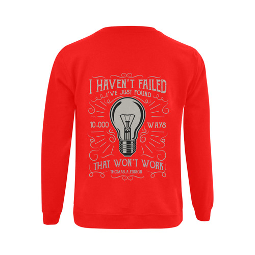 10000 Ways Red Gildan Crewneck Sweatshirt(NEW) (Model H01)