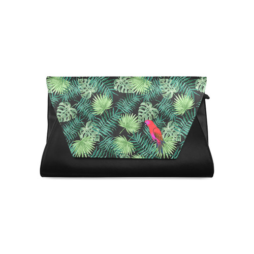 Parrot And Leaves Clutch Bag (Model 1630)