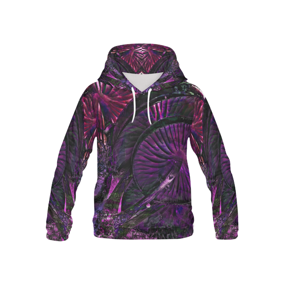Shroom Art All Over Print Hoodie for Kid (USA Size) (Model H13)