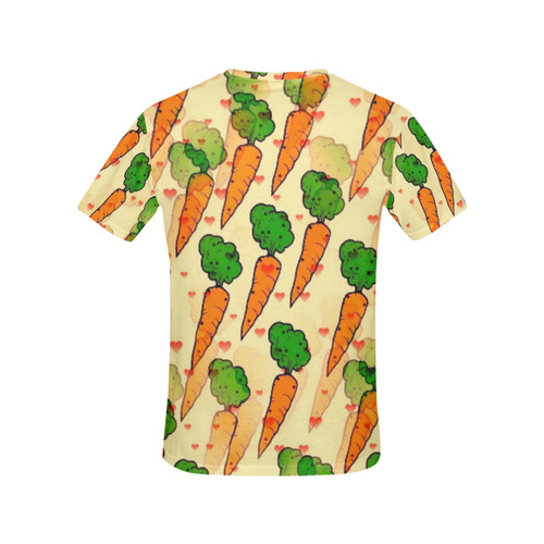 Carrot Popart by NIco Bielow All Over Print T-Shirt for Women (USA Size) (Model T40)