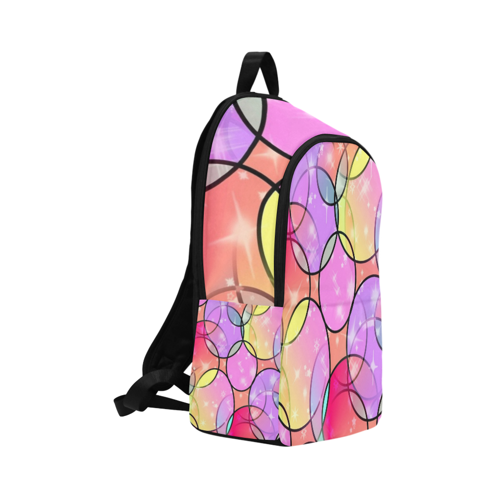 Round Pattern by Popart Lover Fabric Backpack for Adult (Model 1659)