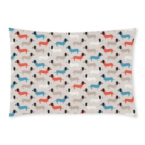 dogs Custom Rectangle Pillow Case 20x30 (One Side)