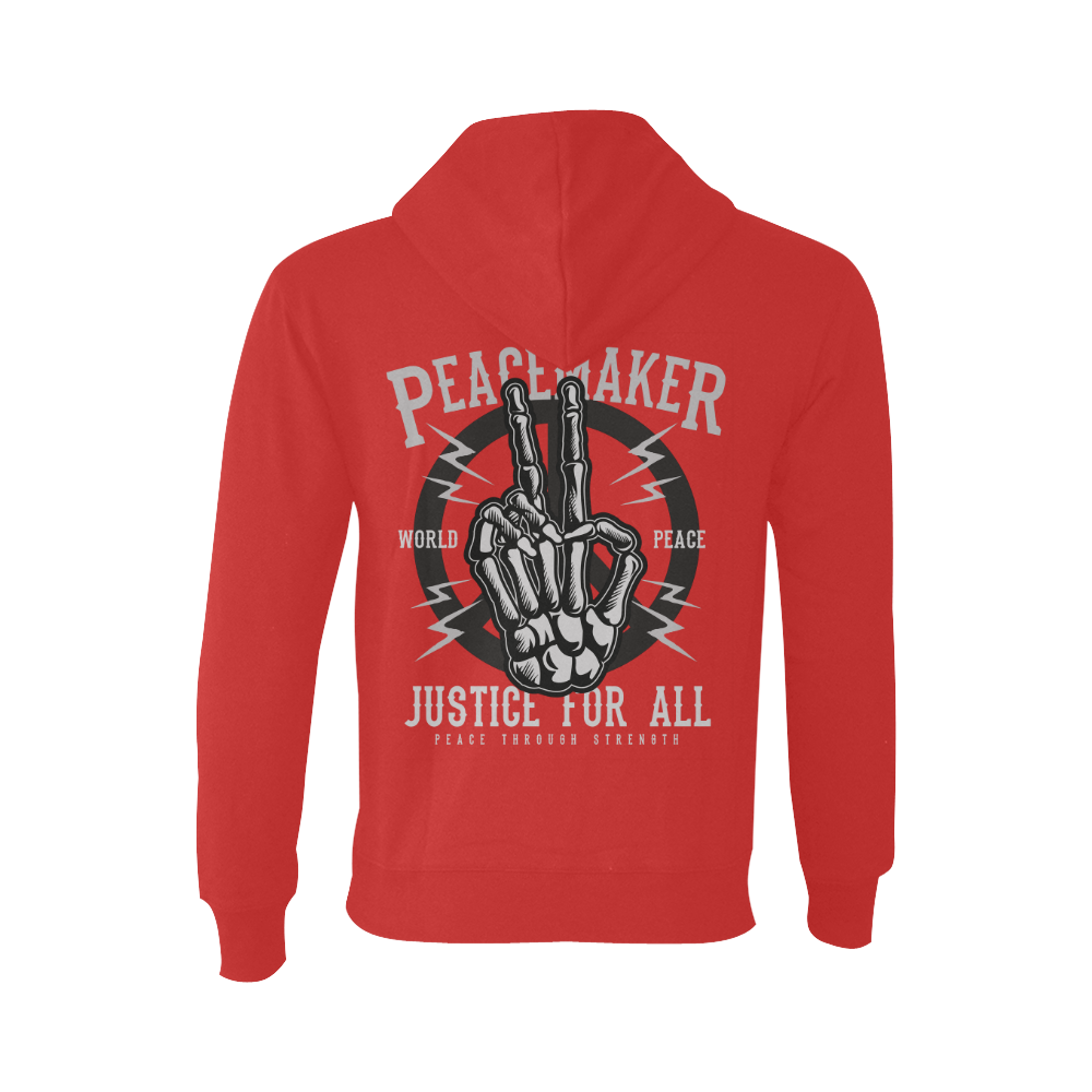 Peace Maker Red Oceanus Hoodie Sweatshirt (NEW) (Model H03)