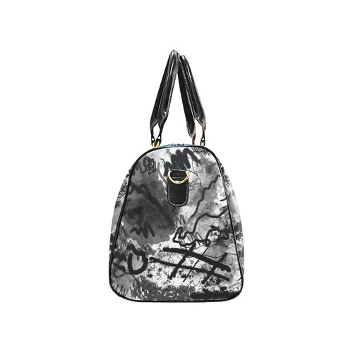 Abstract Sketch New Waterproof Travel Bag/Large (Model 1639)