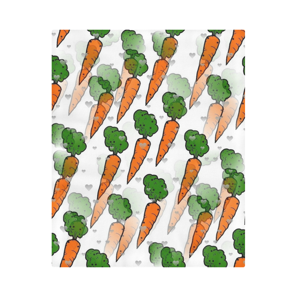 Carrot Popart by NIco Bielow Duvet Cover 86"x70" ( All-over-print)