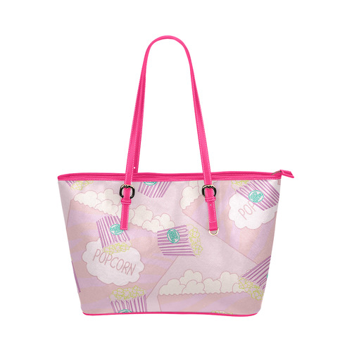 Lime Popcorn Leather Tote Bag/Small (Model 1651)