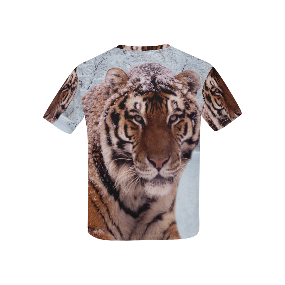 Tiger and Snow Kids' All Over Print T-shirt (USA Size) (Model T40)