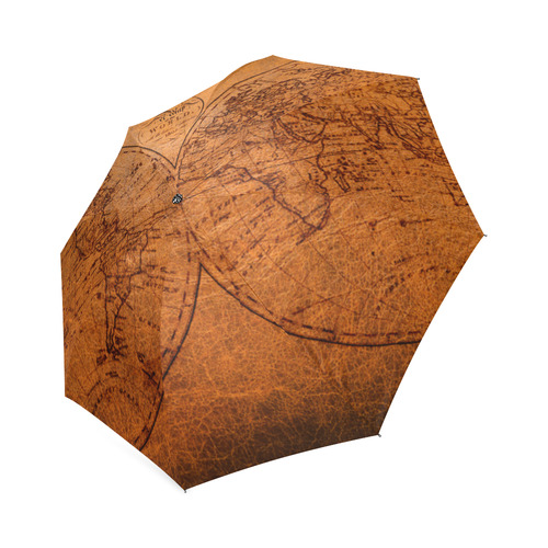 old world map foldable umbrella Foldable Umbrella (Model U01)