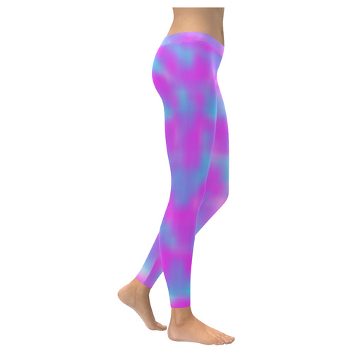 Colorful design by J.Stas Women's Low Rise Leggings (Invisible Stitch) (Model L05)