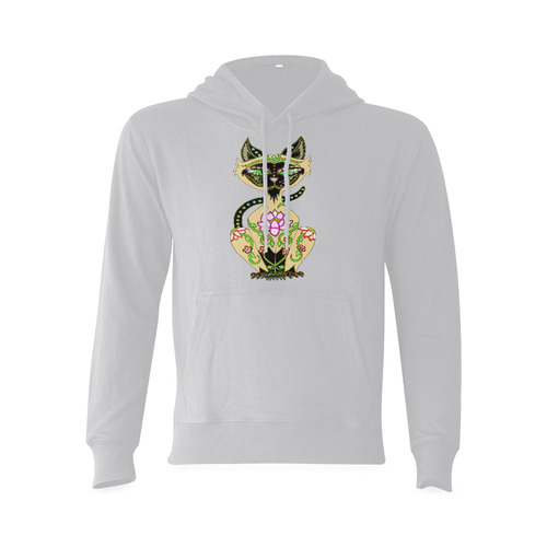 Siamese Cat Sugar Skull Grey Oceanus Hoodie Sweatshirt (NEW) (Model H03)