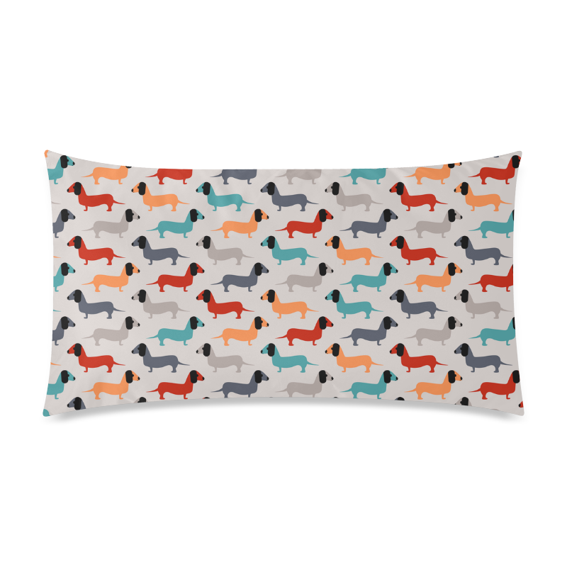dog pattern Rectangle Pillow Case 20"x36"(Twin Sides)