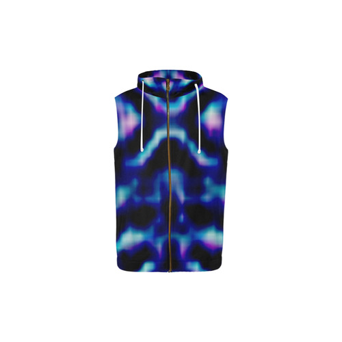 Untitled-hhдж All Over Print Sleeveless Zip Up Hoodie for Kid (Model H16)