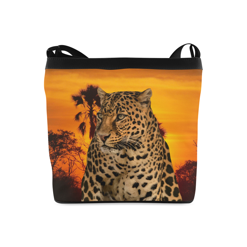 Leopard and Sunset Crossbody Bags (Model 1613)
