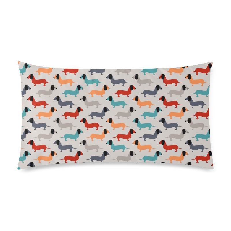 dog pattern Rectangle Pillow Case 20"x36"(Twin Sides)