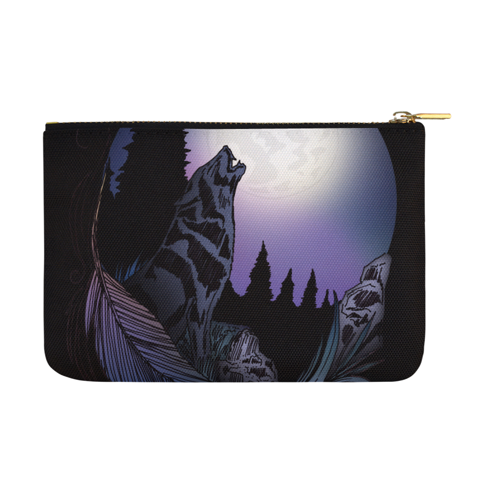 Howling Wolf Carry-All Pouch 12.5''x8.5''