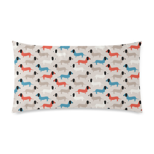 dogs Rectangle Pillow Case 20"x36"(Twin Sides)