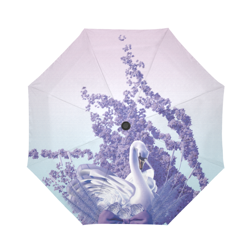 mystic swan Auto-Foldable Umbrella (Model U04)