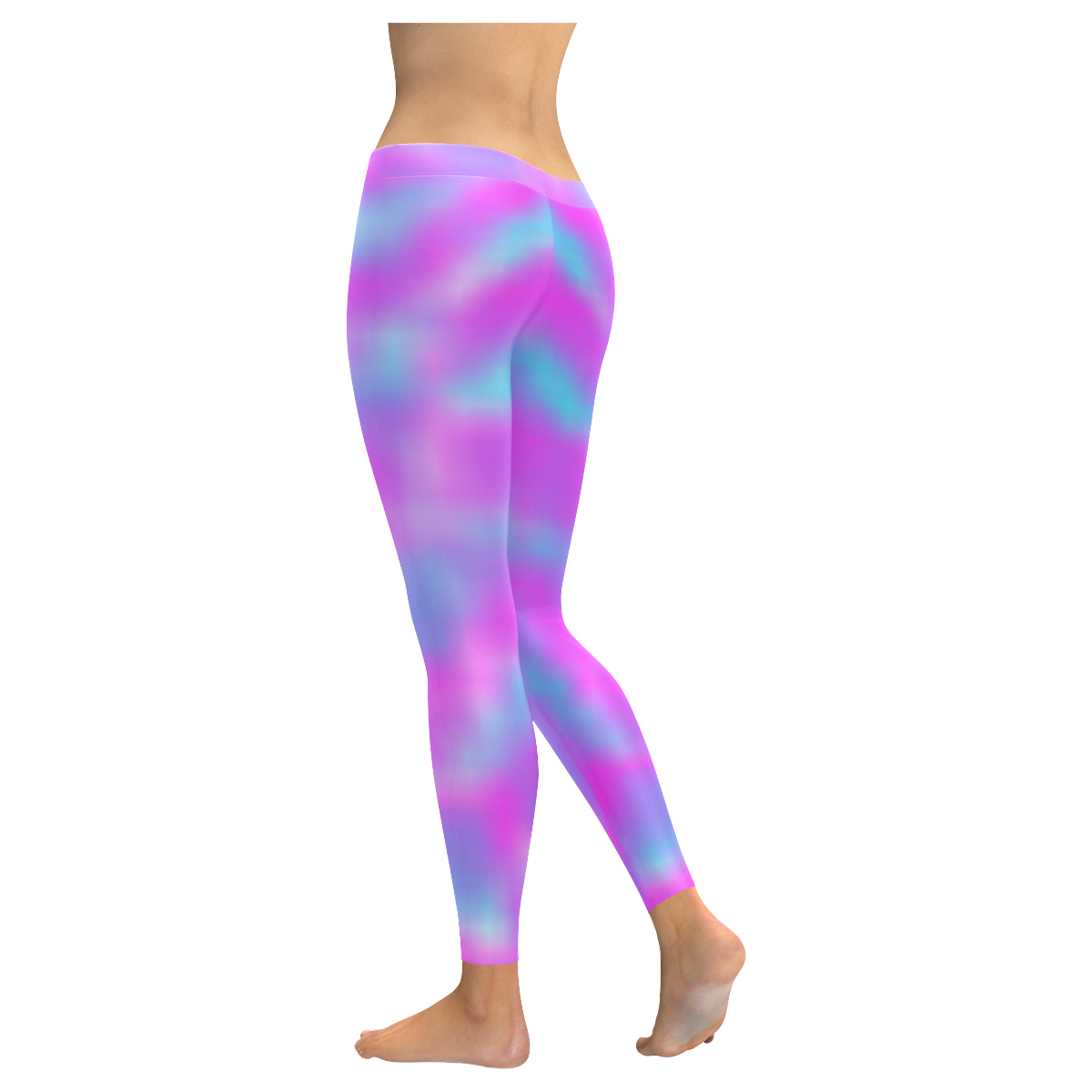 Colorful design by J.Stas Women's Low Rise Leggings (Invisible Stitch) (Model L05)