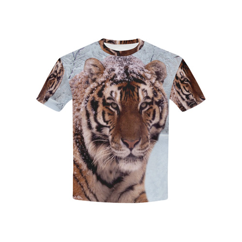 Tiger and Snow Kids' All Over Print T-shirt (USA Size) (Model T40)