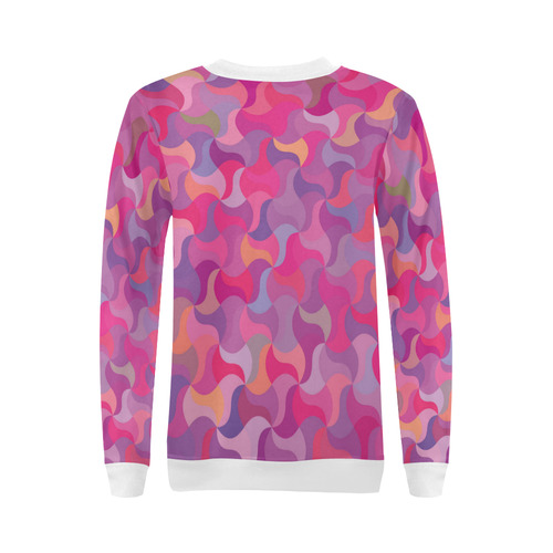 Mosaic Pattern 4 All Over Print Crewneck Sweatshirt for Women (Model H18)