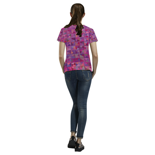 Mosaic Pattern 7 All Over Print T-Shirt for Women (USA Size) (Model T40)