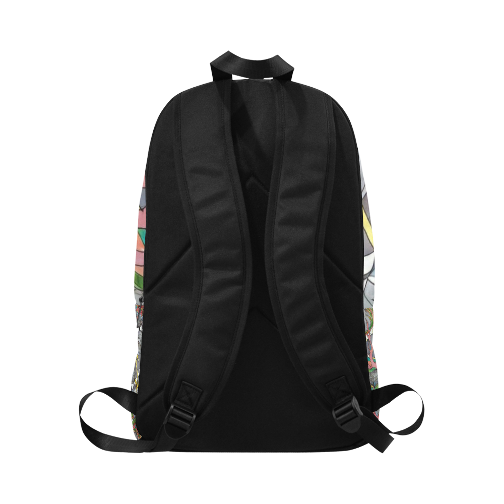 Draon fire Fabric Backpack for Adult (Model 1659)