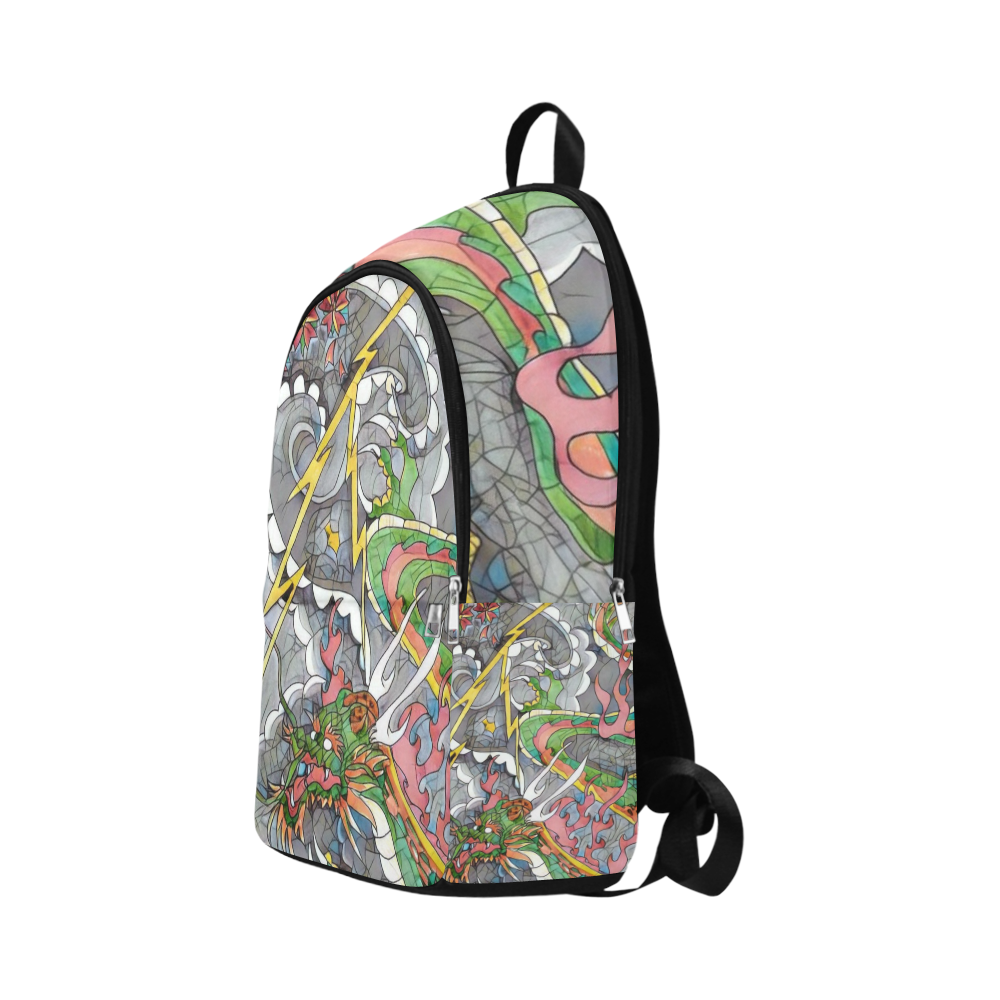 Draon fire Fabric Backpack for Adult (Model 1659)