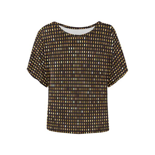 Mosaic Pattern 1 Women's Batwing-Sleeved Blouse T shirt (Model T44)