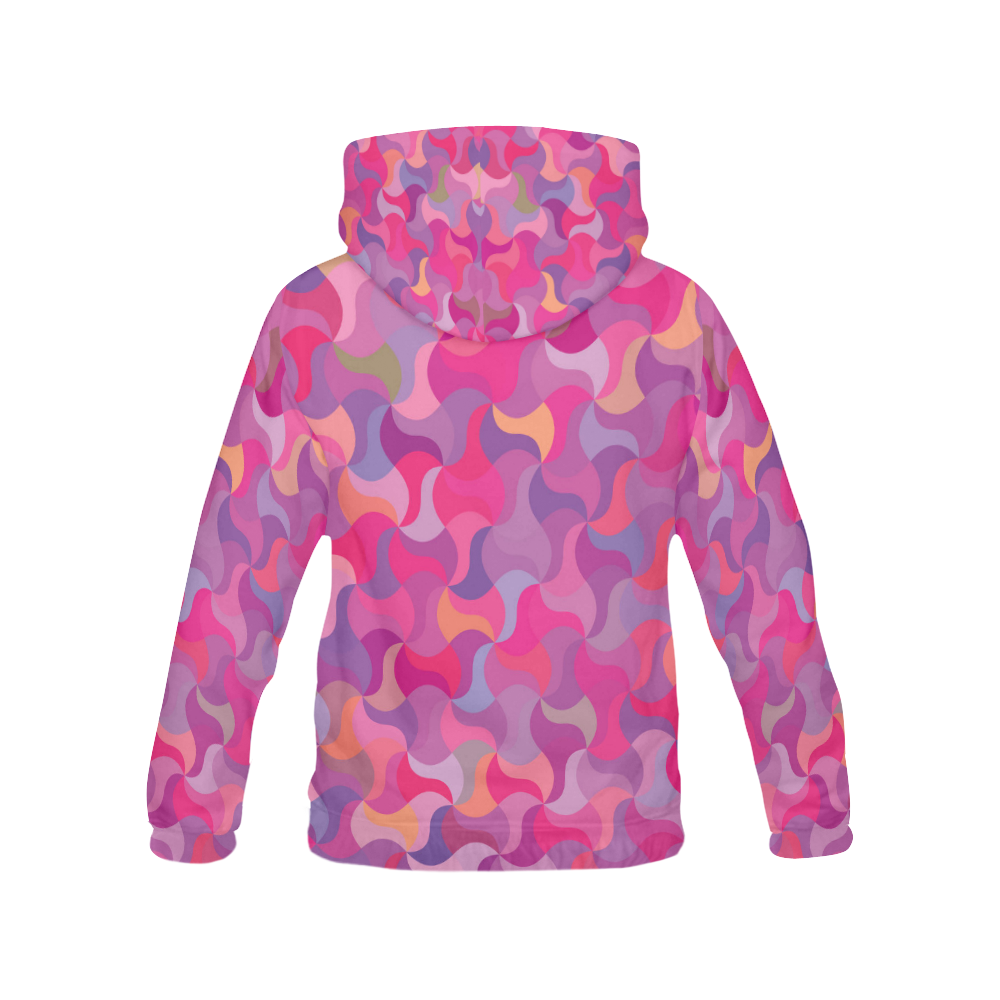 Mosaic Pattern 4 All Over Print Hoodie for Women (USA Size) (Model H13)