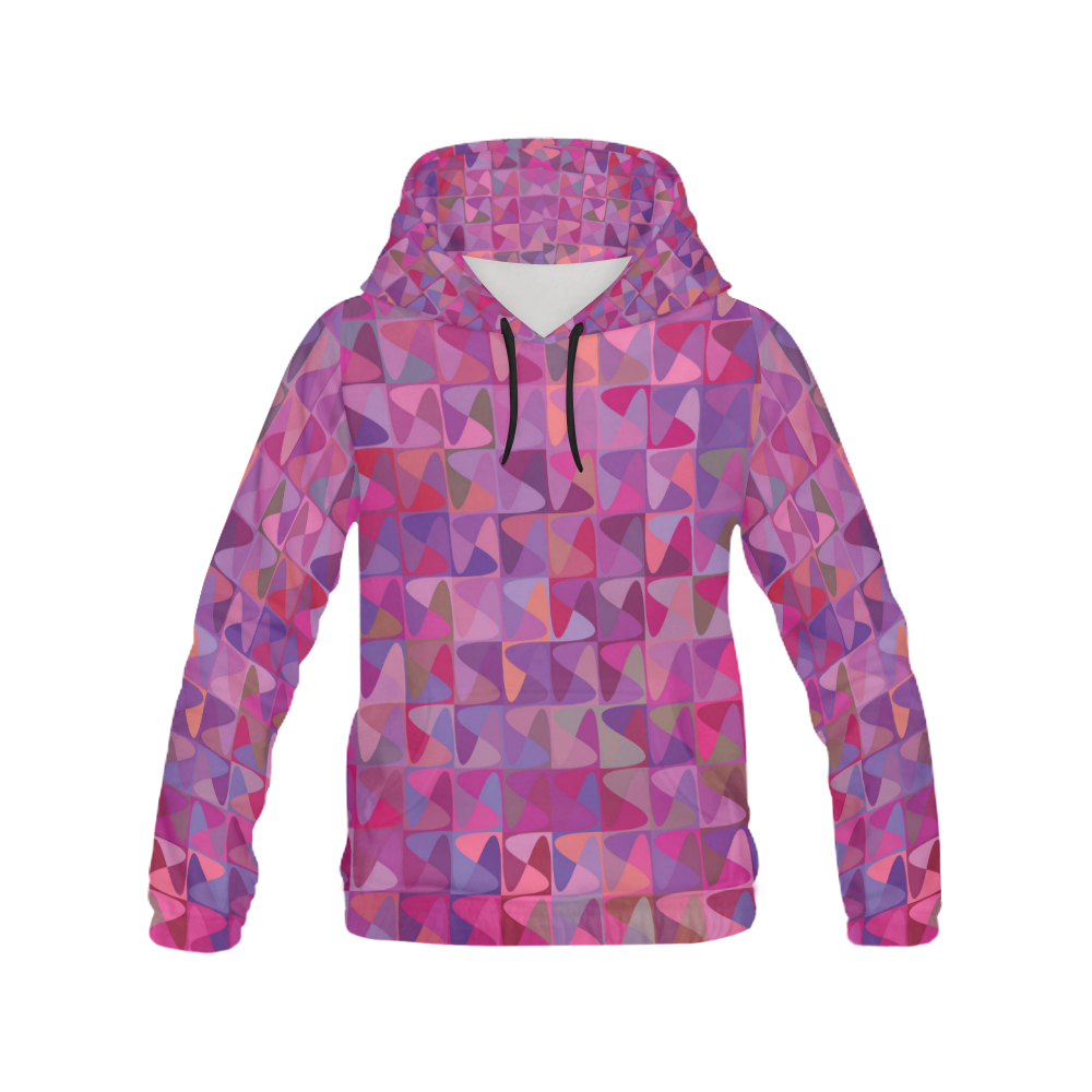 Mosaic Pattern 7 All Over Print Hoodie for Women (USA Size) (Model H13)