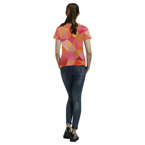 Mosaic Pattern 3 All Over Print T-Shirt for Women (USA Size) (Model T40)