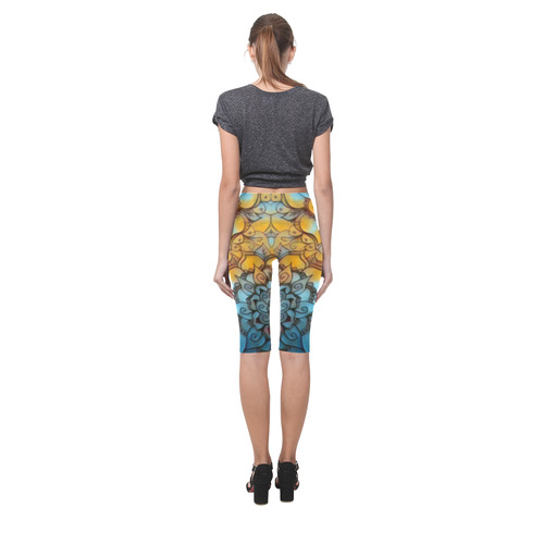 Dreamy flower 1.1 Hestia Cropped Leggings (Model L03)