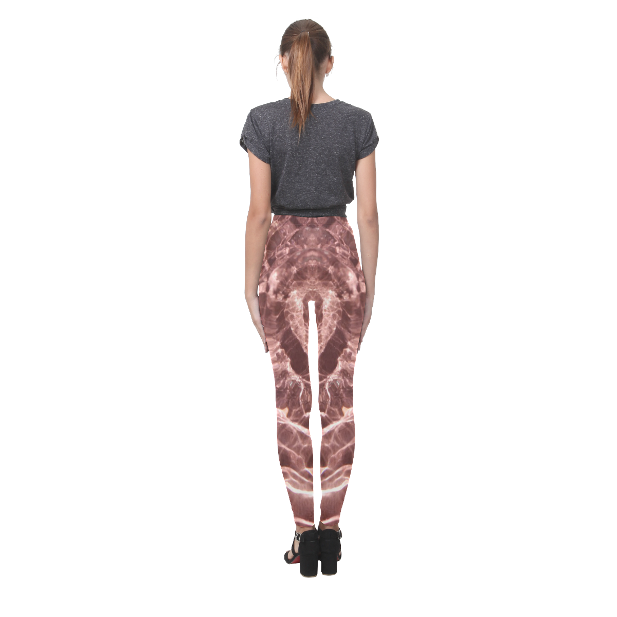 Blush Dip2 Cassandra Women's Leggings (Model L01)