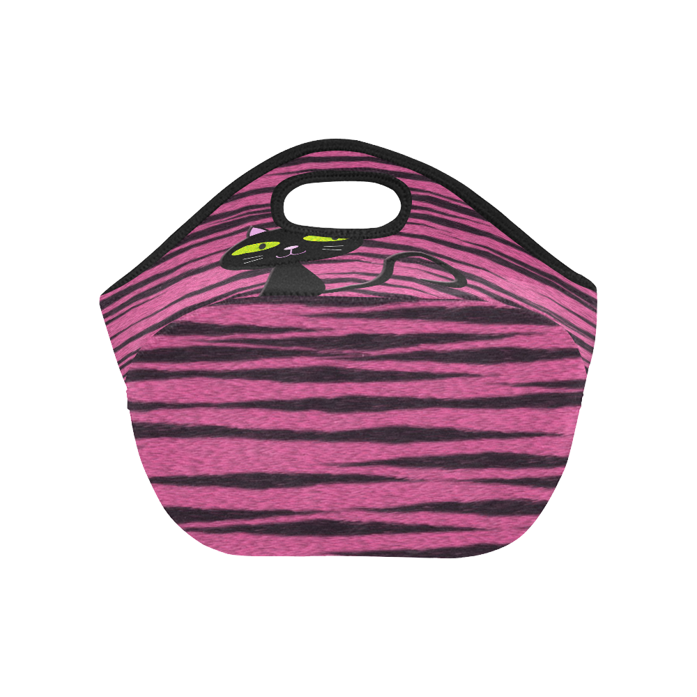 tiger kitty Neoprene Lunch Bag/Small (Model 1669)