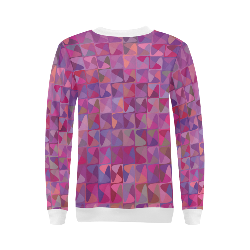 Mosaic Pattern 7 All Over Print Crewneck Sweatshirt for Women (Model H18)