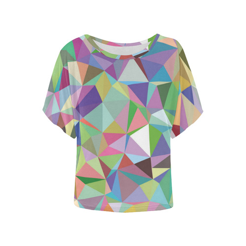 Mosaic Pattern 5 Women's Batwing-Sleeved Blouse T shirt (Model T44)