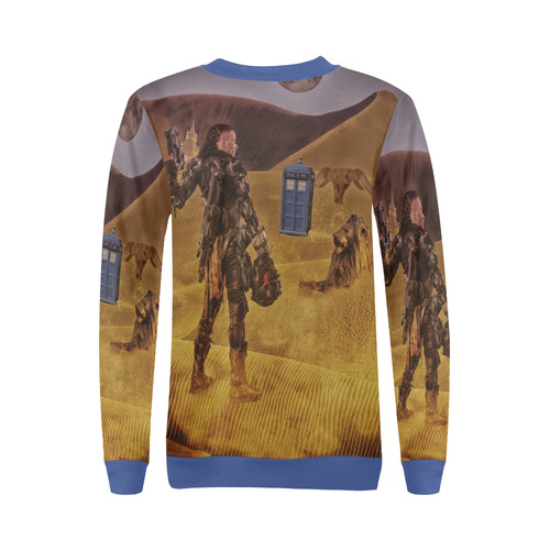 Oh Doctor, Whats Happend With London? All Over Print Crewneck Sweatshirt for Women (Model H18)