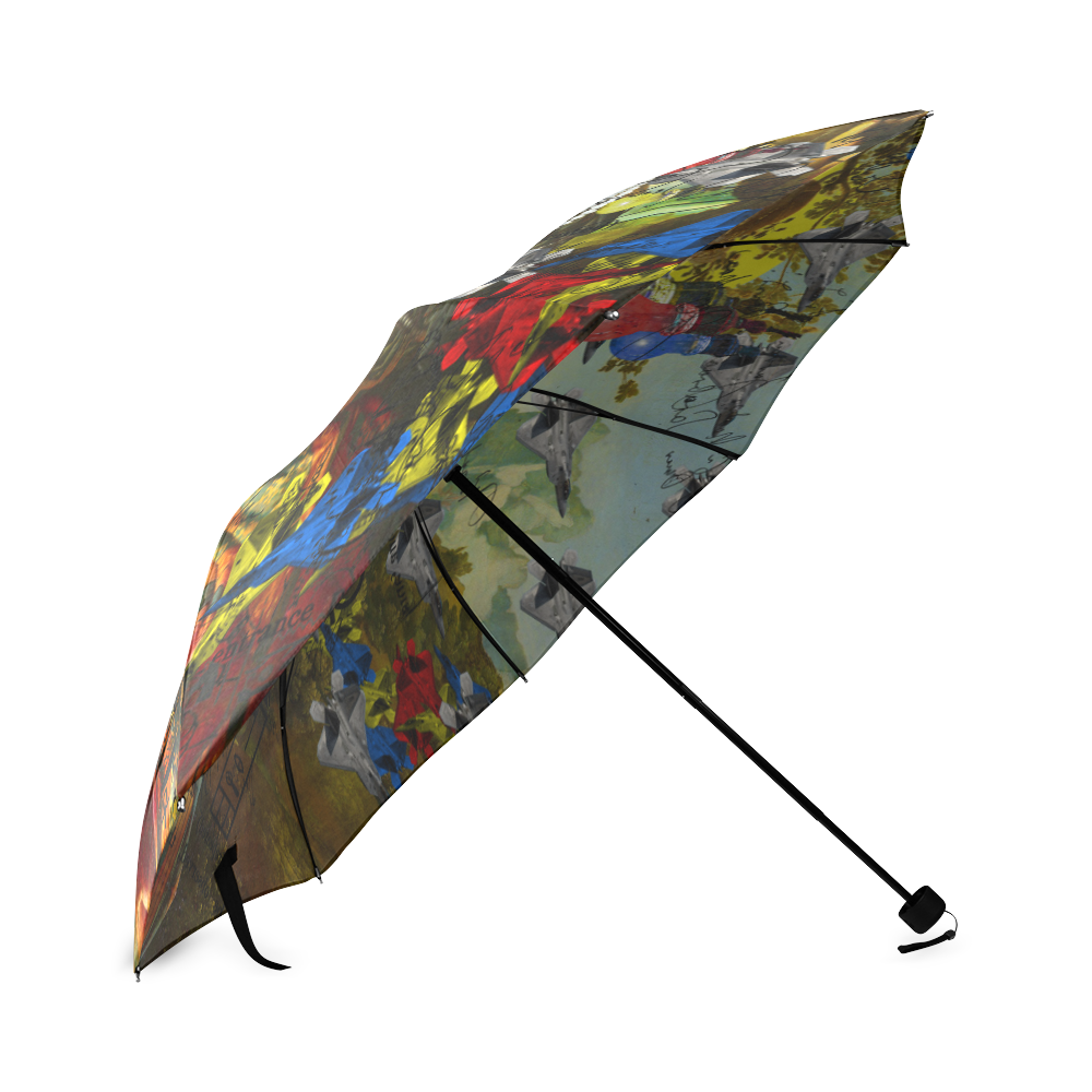 THE PLANE TECHNICIAN / UNPAINTER Foldable Umbrella (Model U01)