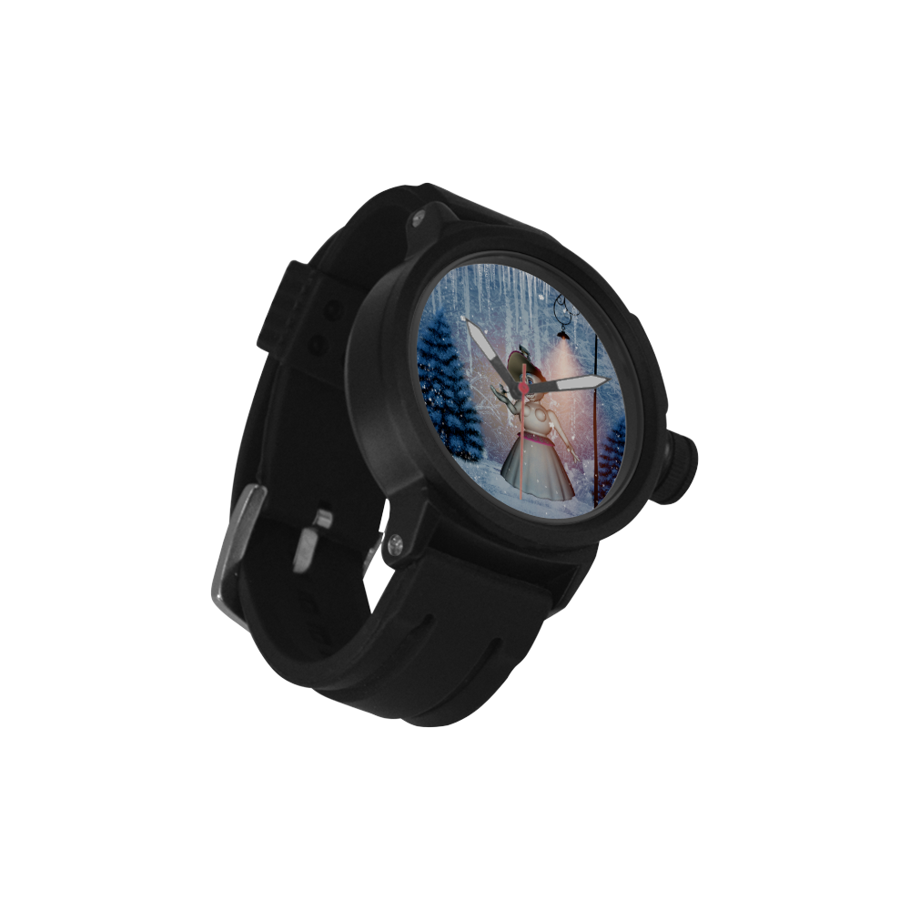 Snow women with birds Men's Sports Watch(Model 309)