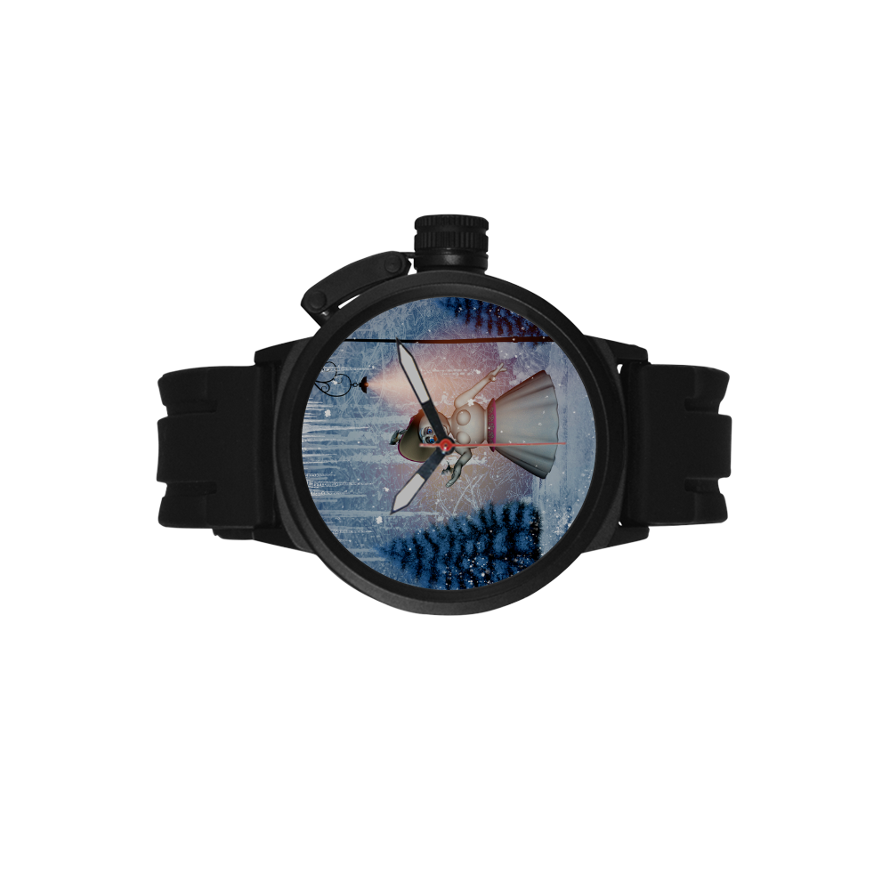 Snow women with birds Men's Sports Watch(Model 309)