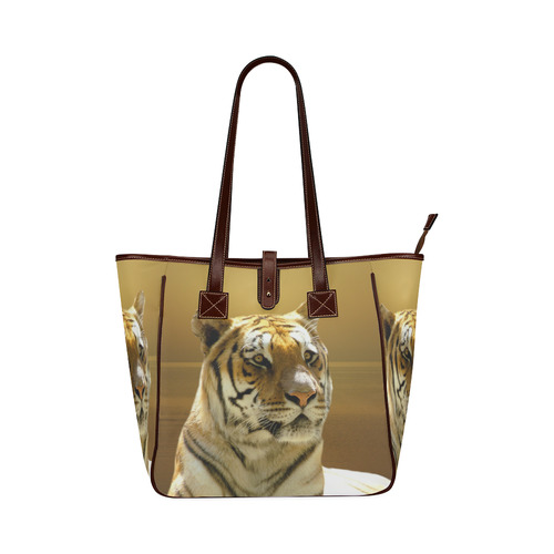 Golden Tiger Classic Tote Bag (Model 1644)