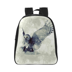 Wonderful owl, watercolor School Backpack (Model 1601)(Small)
