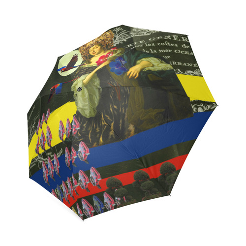 THE FLOWERS OF THE QUEEN Foldable Umbrella (Model U01)